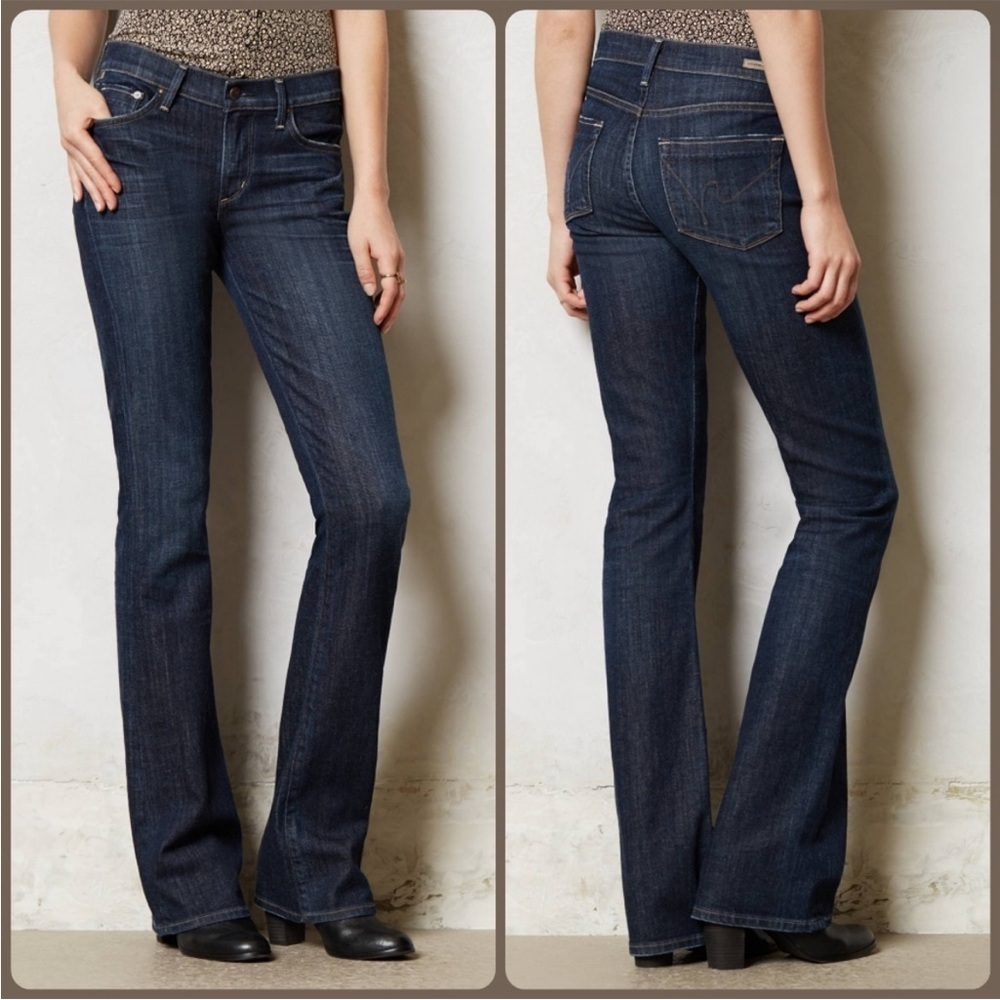 Citizens Of Humanity Amber Stretcg High Rise Bootcut Dark Indigo Jeans Size 28 - Picture 3 of 9